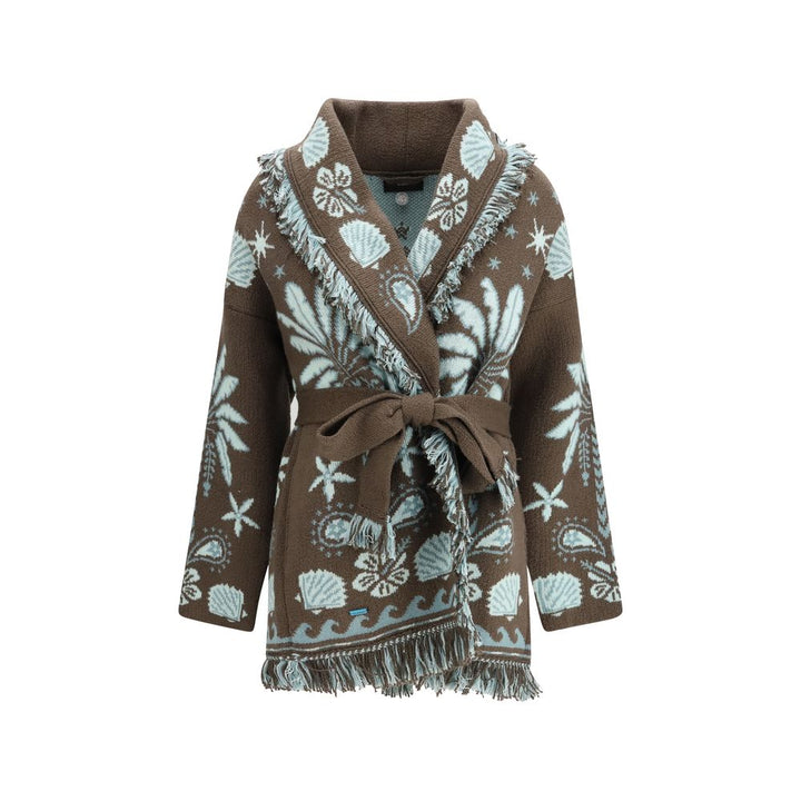 Alanui Brown Wool Cardigan