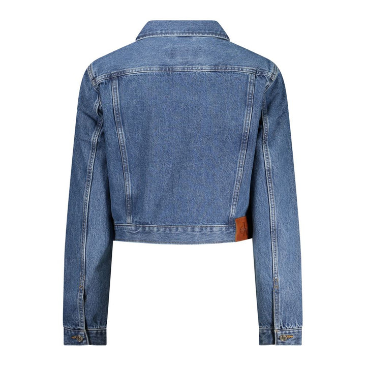 Calvin Klein Blu Cotton Women's Jacket