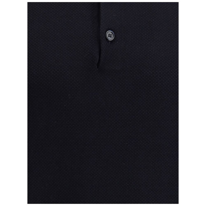 Brioni Black Cotton Polo Shirt