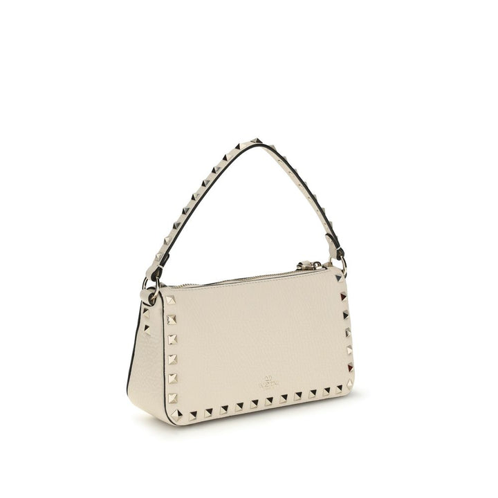 Valentino Garavani Cream Calf Leather Bos Taurus Shoulder Bag