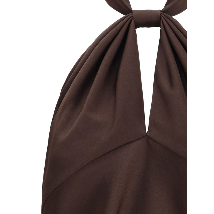 Tom Ford Brown Acetate Sleeveles T-Shirt
