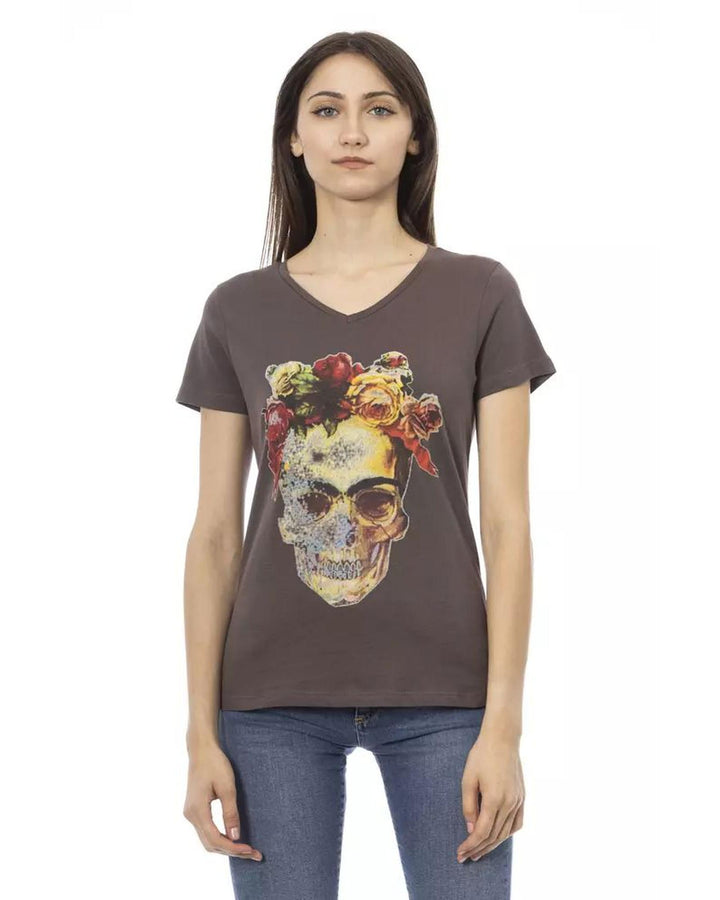 Trussardi Action Brown Cotton T-Shirt
