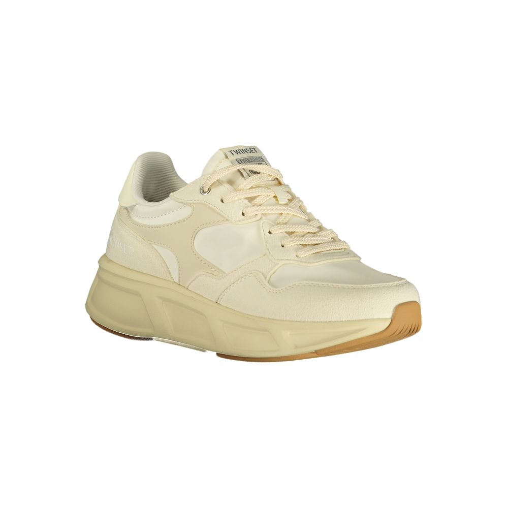 Twinset Beige Polyurethane Women's Sneaker