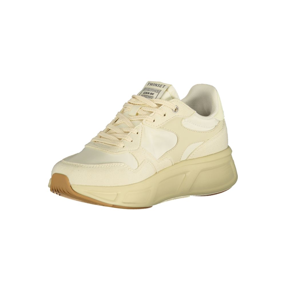 Twinset Beige Polyurethane Women's Sneaker