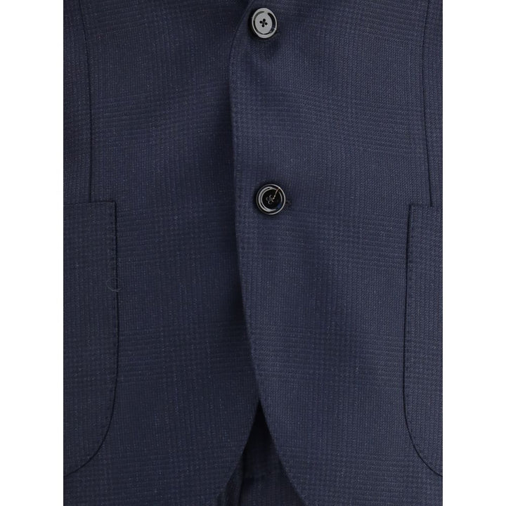 Lardini Blue Wool Two-Piece Suit