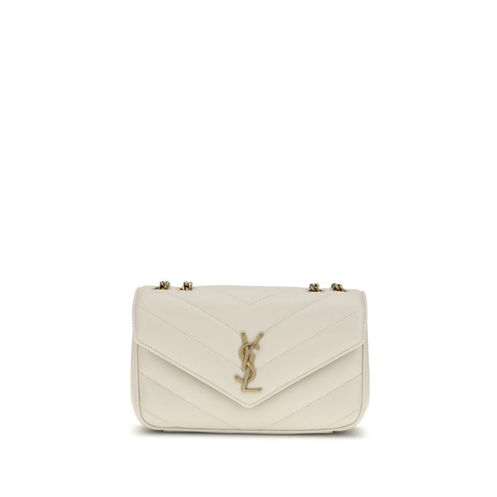 Saint Laurent Cream Lamb Ovis Aries Aries Shoulder Bag
