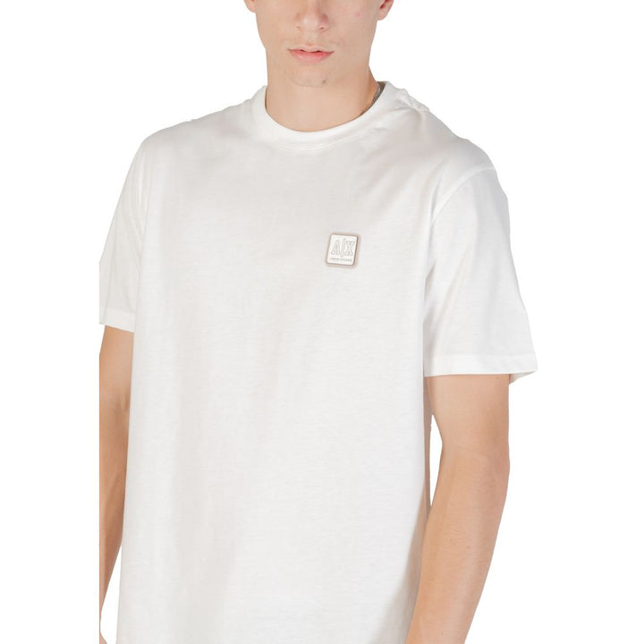 Armani Exchange White Cotton T-Shirt