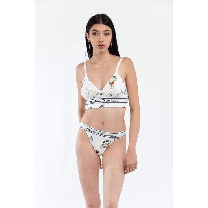 Moschino White Cotton Tank Tops