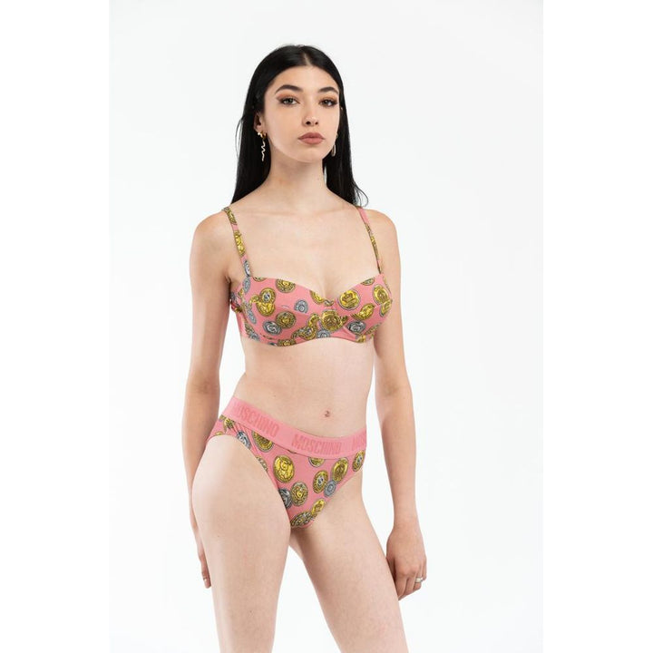 Moschino Pink Cotton Bra