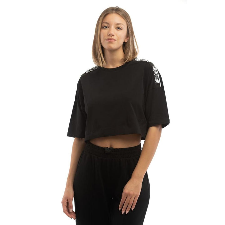 Moschino Black Cotton T-Shirt