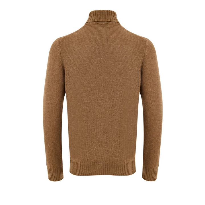 Gran Sasso Brown Wool Turtleneck