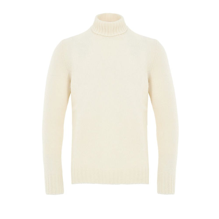 Gran Sasso White Wool Turtleneck