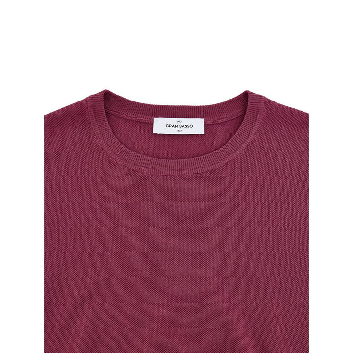 Gran Sasso Purple Cotton Sweatshirt