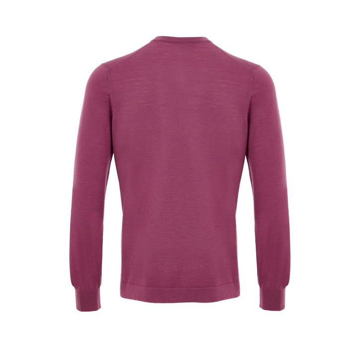 Gran Sasso Purple Wool Sweatshirt