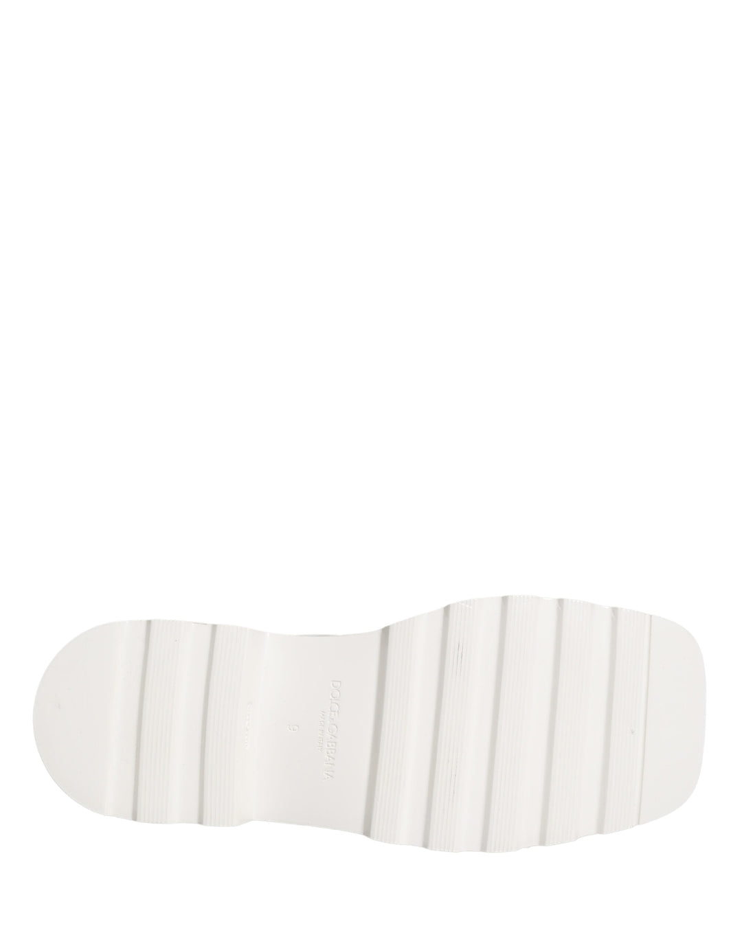 Dolce & Gabbana White Leather Chunky Sole Derby Shoes