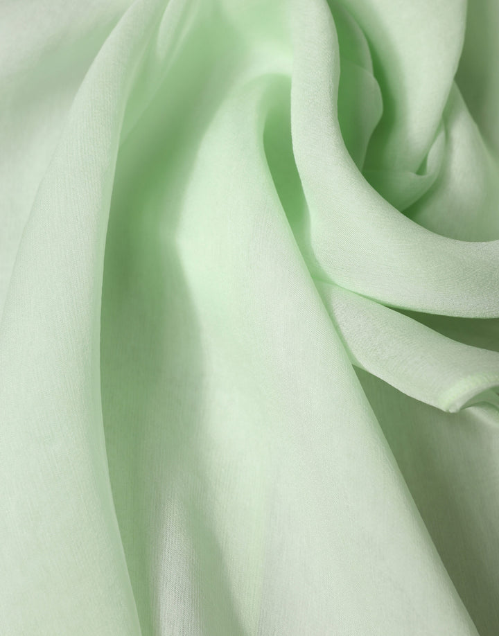 Dolce & Gabbana Light Green Silk Sash Wrap Shawl Stole 292cm x 19cm Scarf