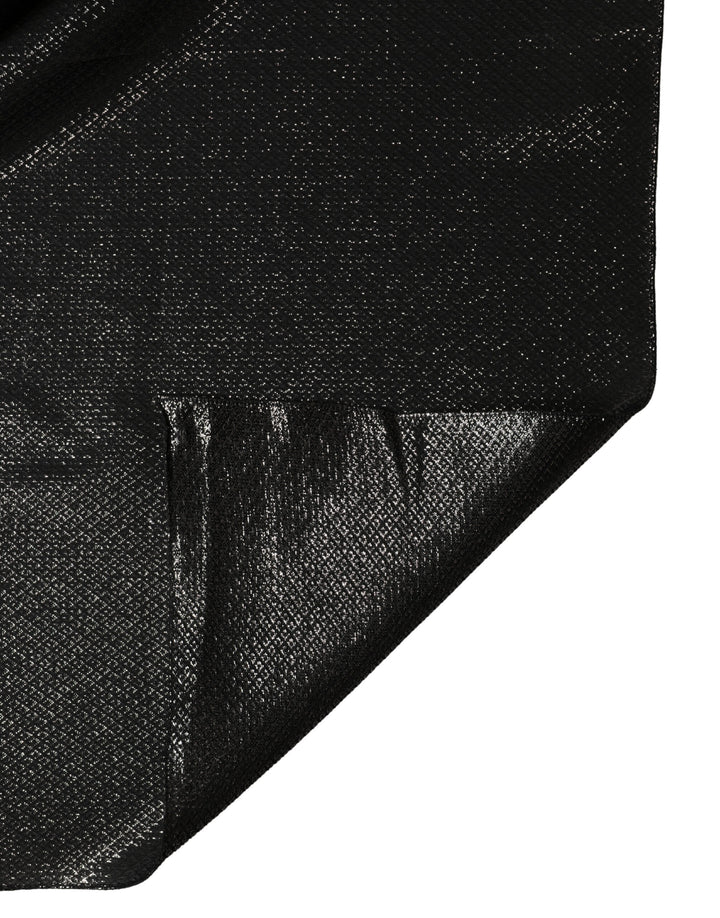 Dolce & Gabbana Black Silk Square Wrap Shawl Foulard 122cm x 120cm  Scarf