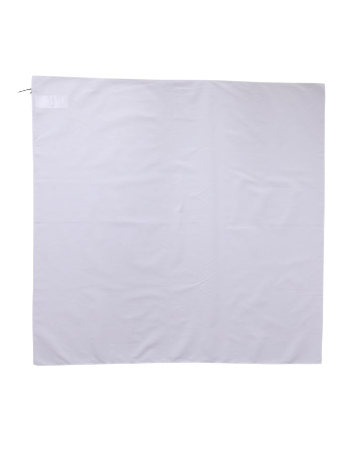 Dolce & Gabbana White Cotton Wrap Square Shawl Stole 71cm x 70cm  Scarf