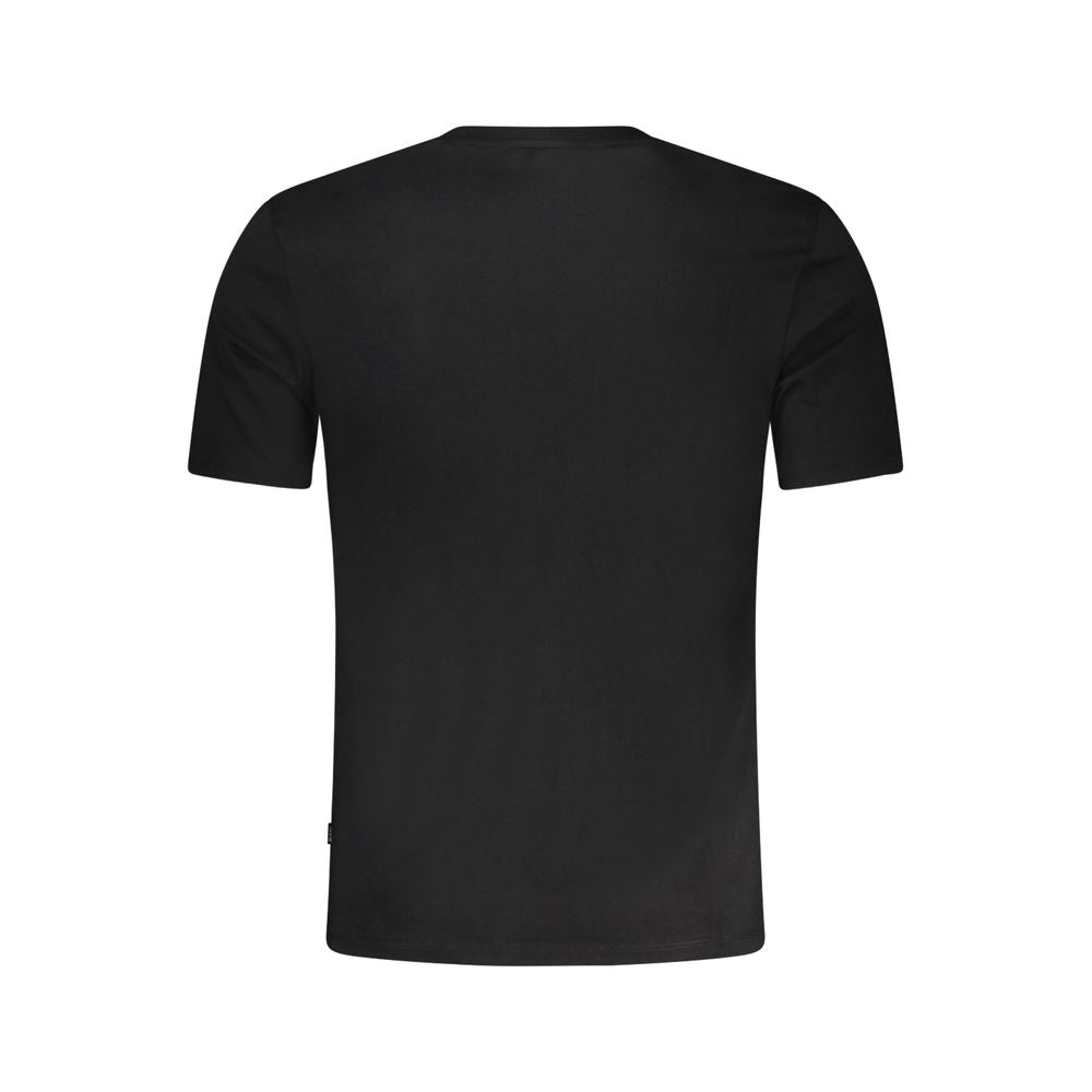 Guess Jeans Black Cotton Men T-Shirt
