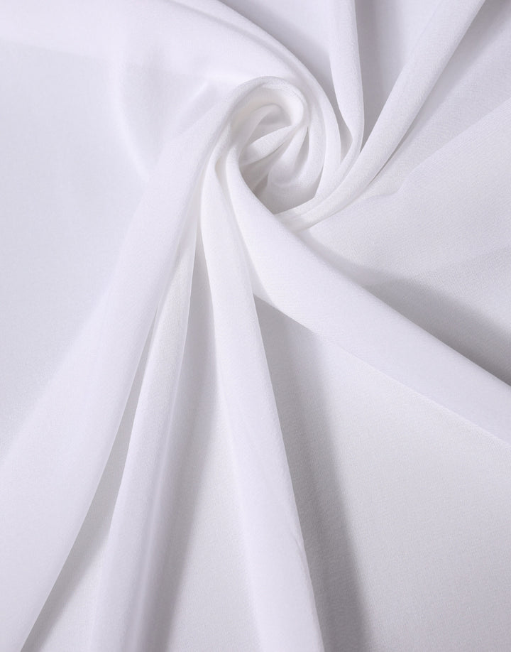 Dolce & Gabbana White Silk Neck Wrap Shawl Stole 200cm x 64cm  Scarf