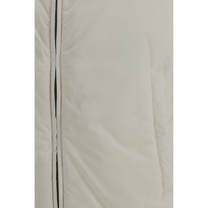 Herno Beige Polyamide Sleveless Jacket