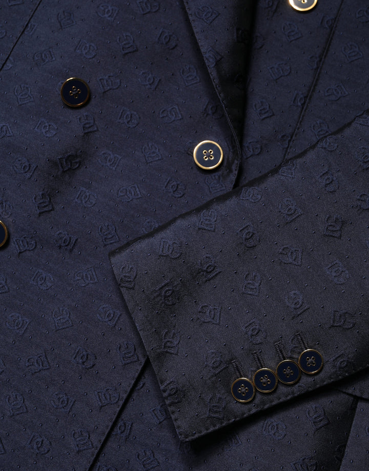 Dolce & Gabbana Dark Blue Double Breasted SICILIA 2 PC Suit