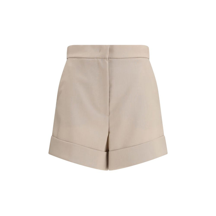 Max Mara Bicolor Wool Bermuda Shorts