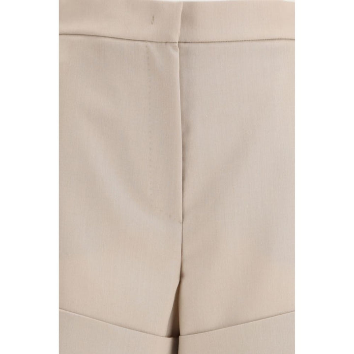Max Mara Bicolor Wool Bermuda Shorts