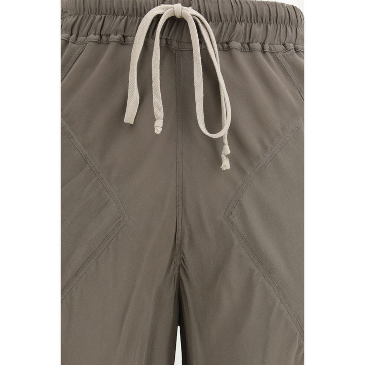 Rick Owens Brown Silk Flared Pants