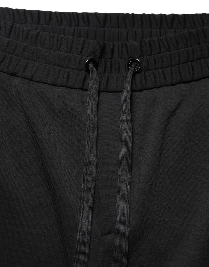 Dolce & Gabbana Black Polyester Cargo Jogger Men Trouser Pants