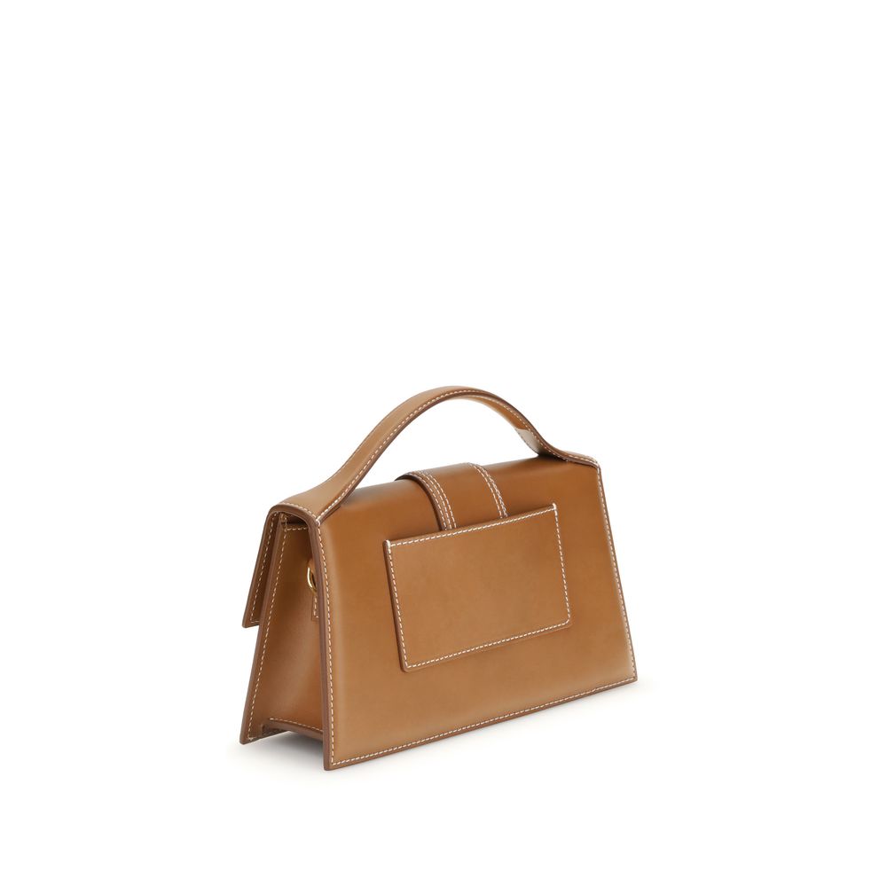 Jacquemus Brown Calf Leather Bos Taurus Handbag