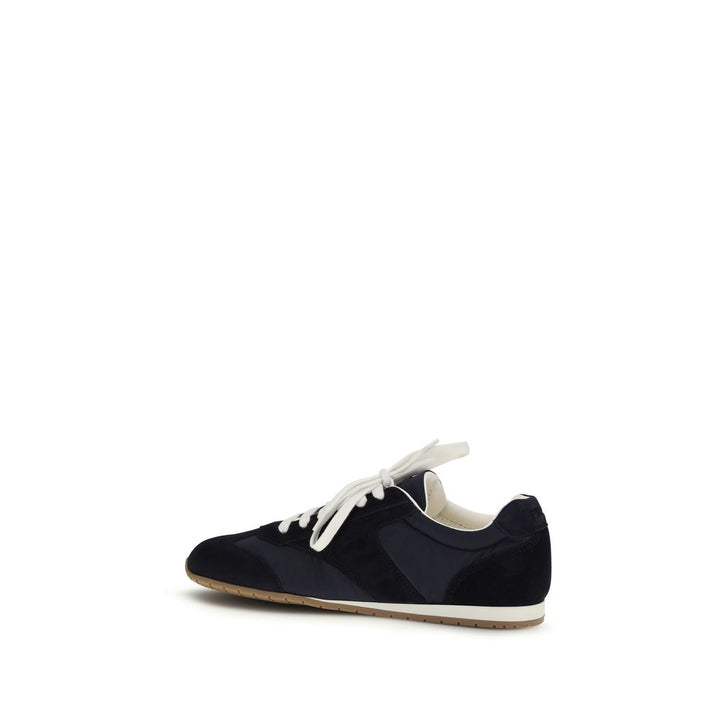 Prada Blue Calf Leather Bos Taurus Low Top Sneakers