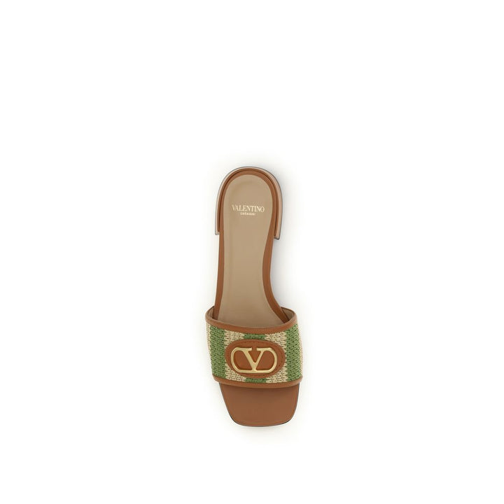 Valentino Garavani Multicolor Viscose Flat Sandals