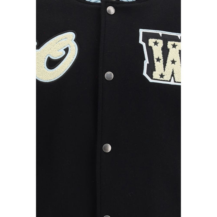 Off-White Black Wool Bomber