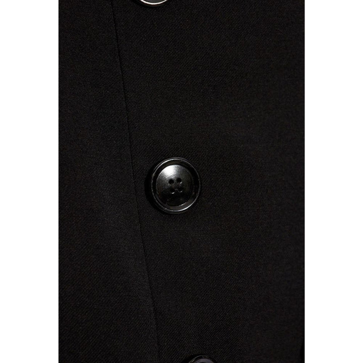 Alaïa Black Elastane Midi Skirt