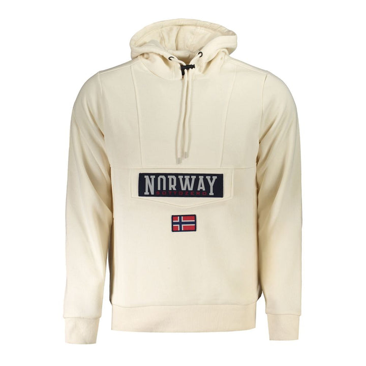 Norway 1963 Beige Cotton Men's Sweatshirt Hoodie