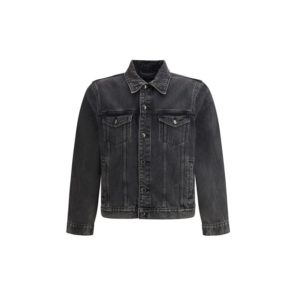 7FOR Gray Cotton Denim Jacket