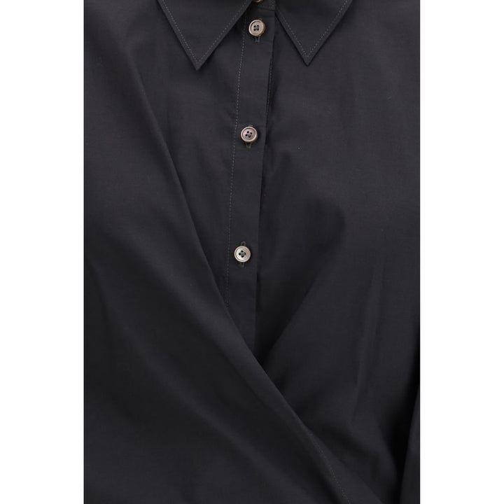 Lemaire Black Cotton Dress Shirt