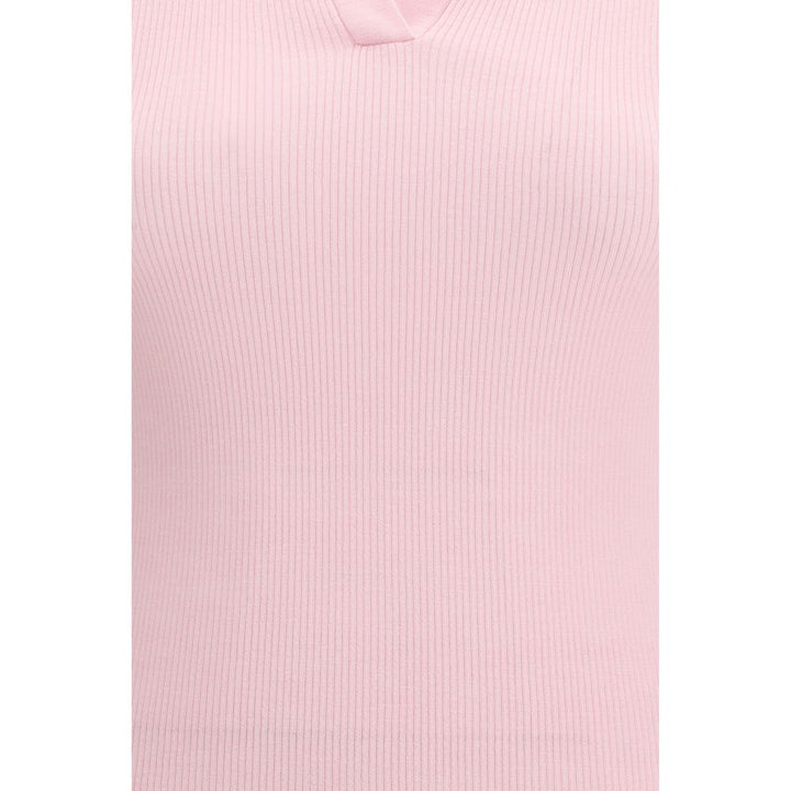 Max Mara Multicolor Fleece Wool Polo Shirt