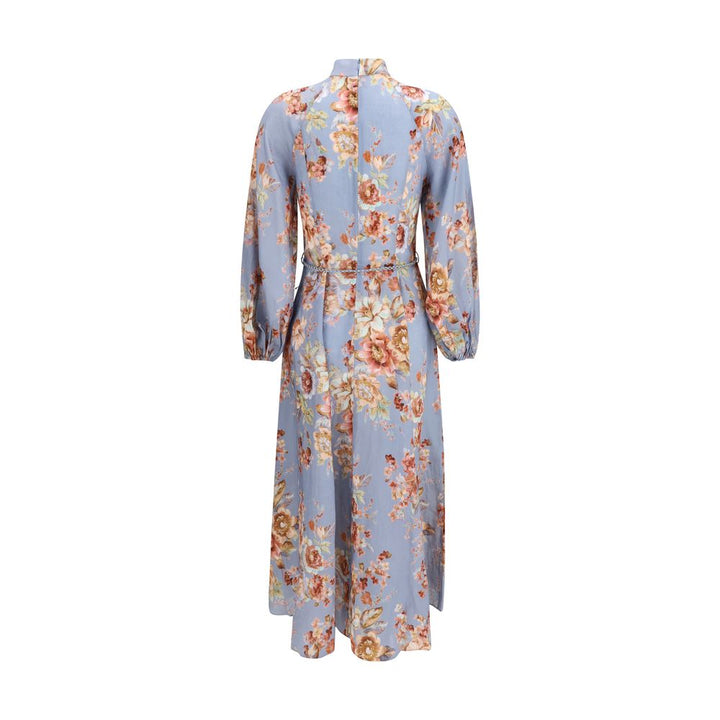 Zimmermann Multicolor Linen Long Dress
