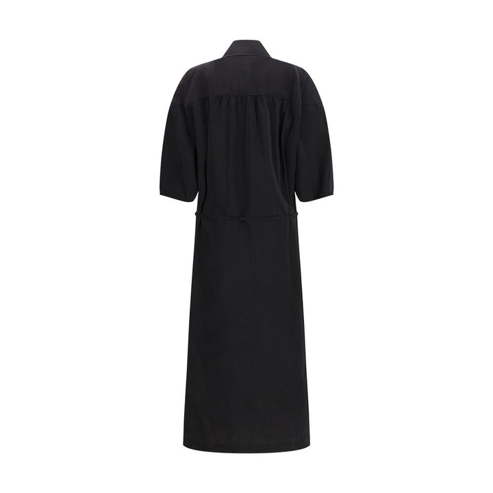Lemaire Black Silk Casual Dress