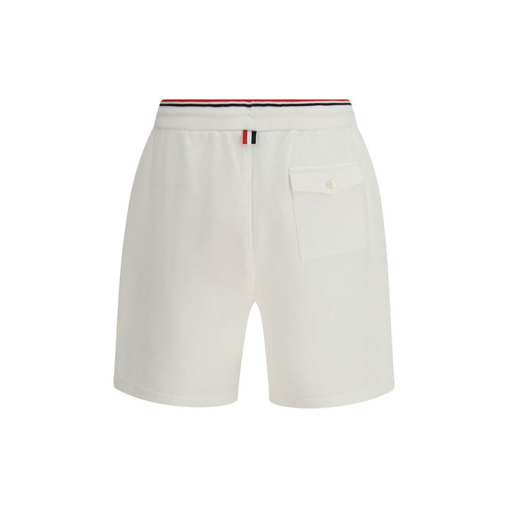 Thom Browne White Cotton Bermuda Shorts