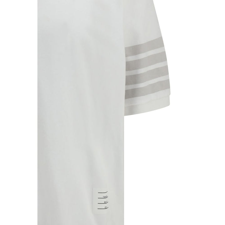 Thom Browne White Cotton Polo Shirt