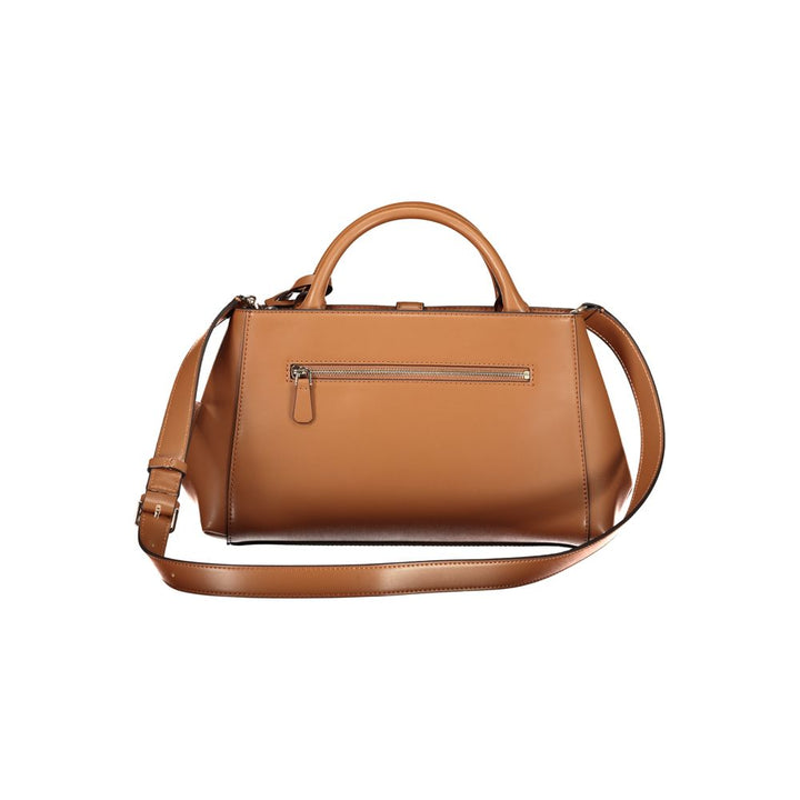 Guess Jeans Marrone Poliuretano Women Handbag