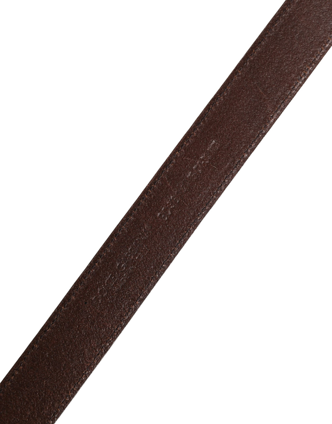 Dolce & Gabbana Men Brown Classic Leather Metal Buckle Belt