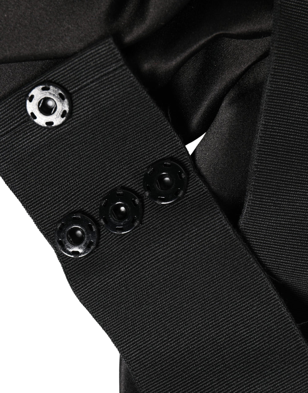 Dolce & Gabbana Black Silk Satin Sash Wide Waist Women Belt