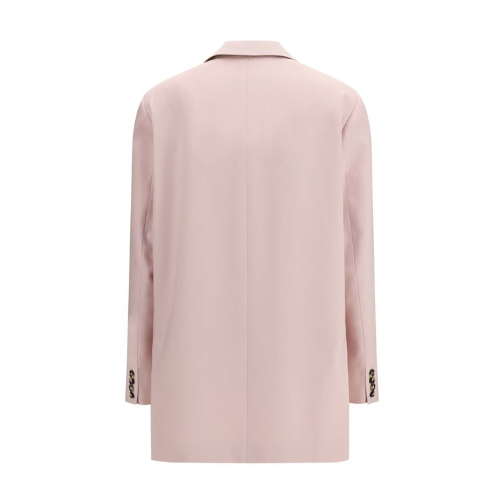 Max Mara Multicolor Fleece Wool Blazer