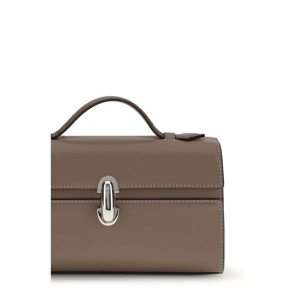 Savette Brown Calf Leather Bos Taurus Shoulder Bag