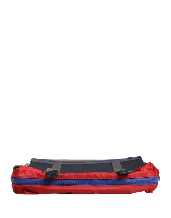 Dolce & Gabbana Men Multicolor Nylon Canvas Etna Messenger Borse Bag