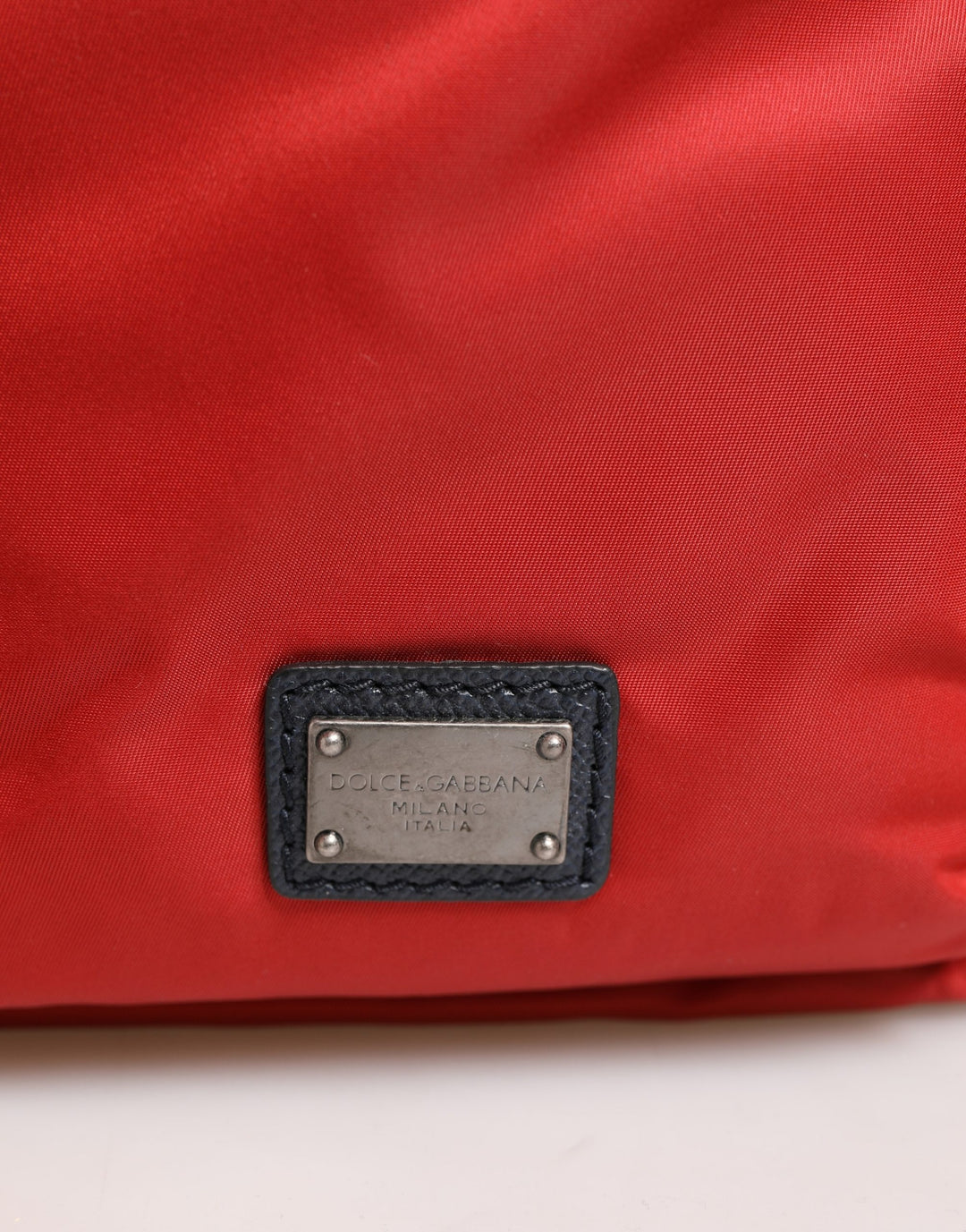 Dolce & Gabbana Red Nylon Multiple Compartments Tote Shoulder Borse Bag